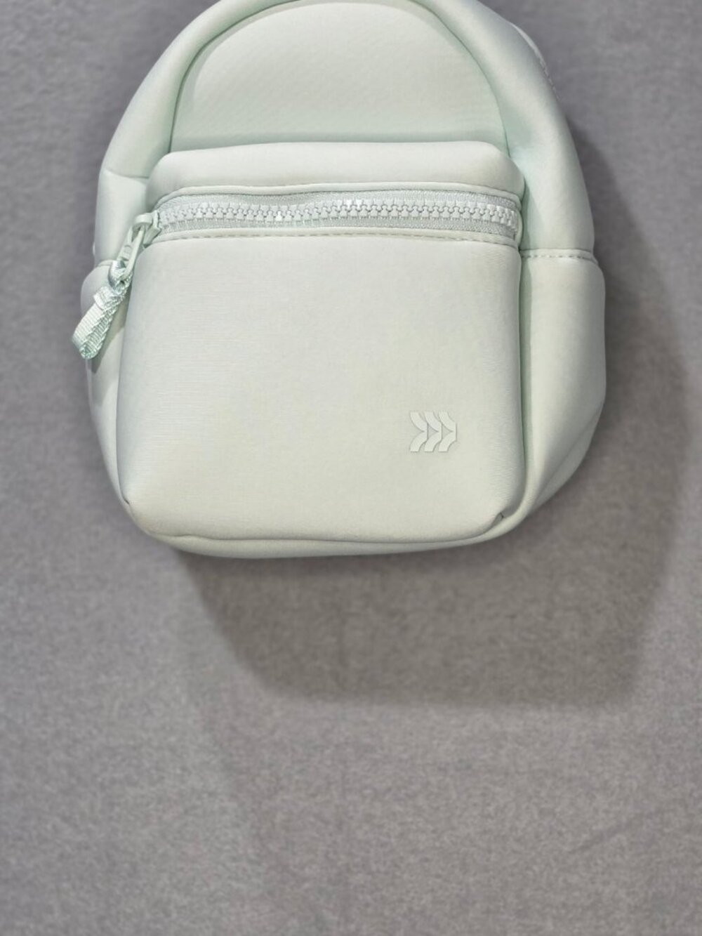 all in motion mini backpack faux neoprene water repellent light mint